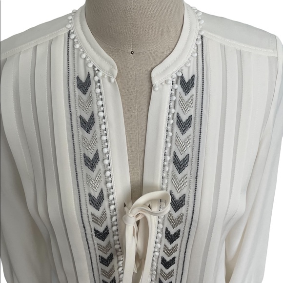 Rebecca Taylor Silk Blouse Size 0 - Picture 2 of 12